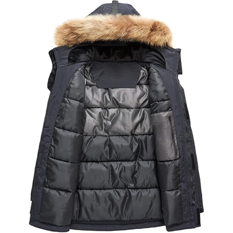 Drune | Parka Herren mit Pelzukragen