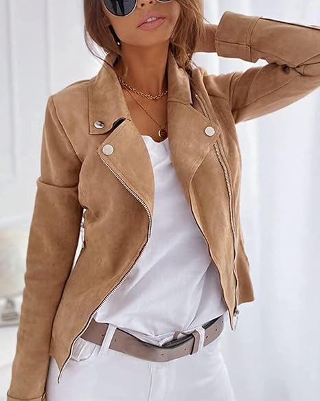Drune Wildleder Jacke | Elegante Jacke in Suede-optik für Damen