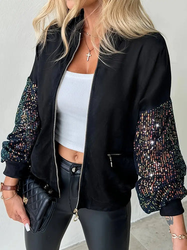 Drune | Damen Paillettenjacke