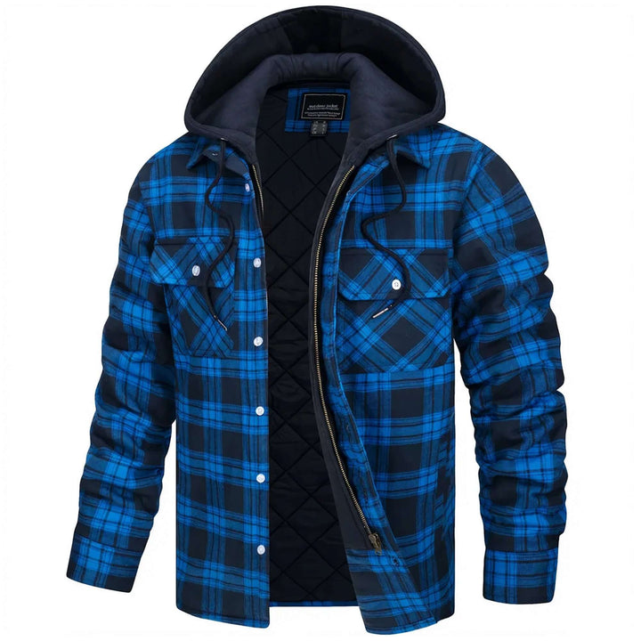 Drune | Herren Karierte Langarm Freizeitjacke