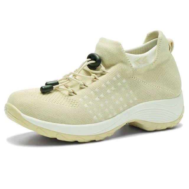 Drune - Atmungsaktive Slip-On-Sportschuhe zum Gehen für Damen | Leichte Slip-On-Wander-Sneaker aus Mesh für Damen