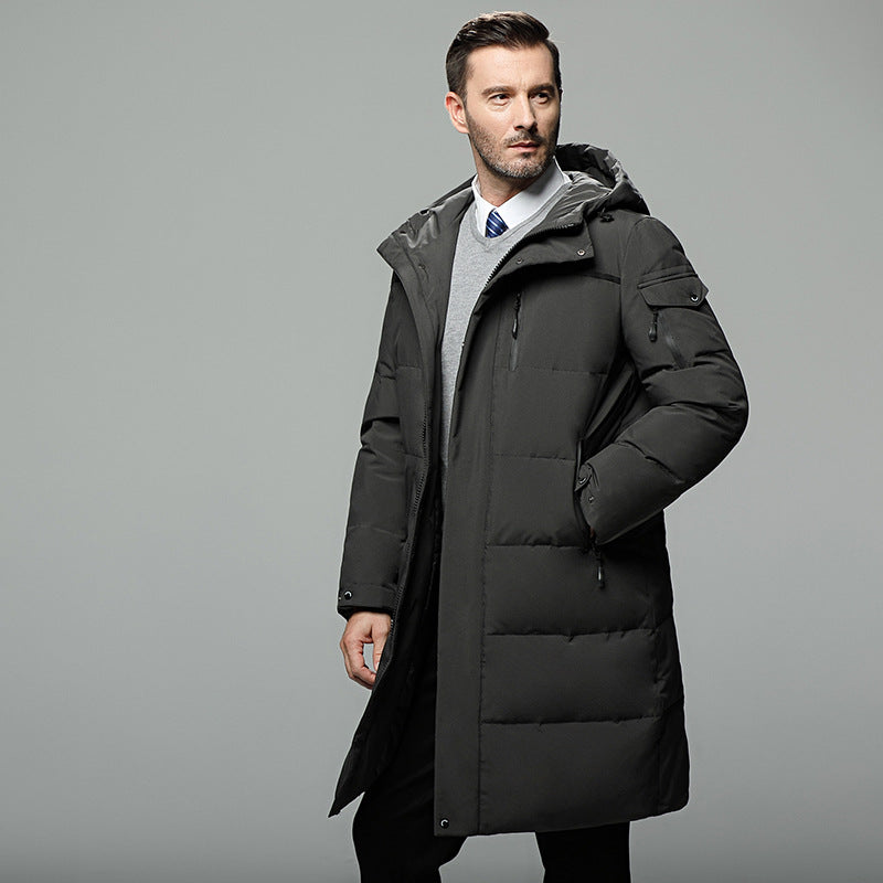 Drune | Gefütterte Herrenjacke mit abnehmbarer Kapuze