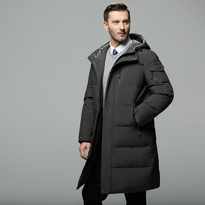 Drune | Gefütterte Herrenjacke mit abnehmbarer Kapuze