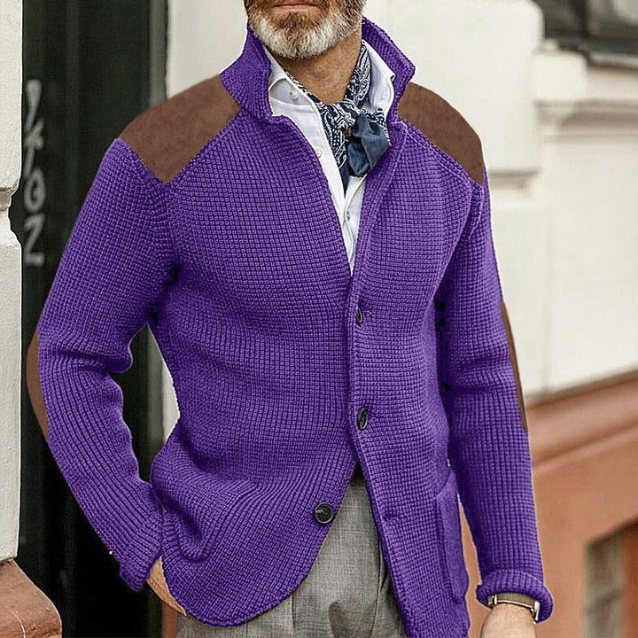 Drune | Strickjacke mit Stehkragen