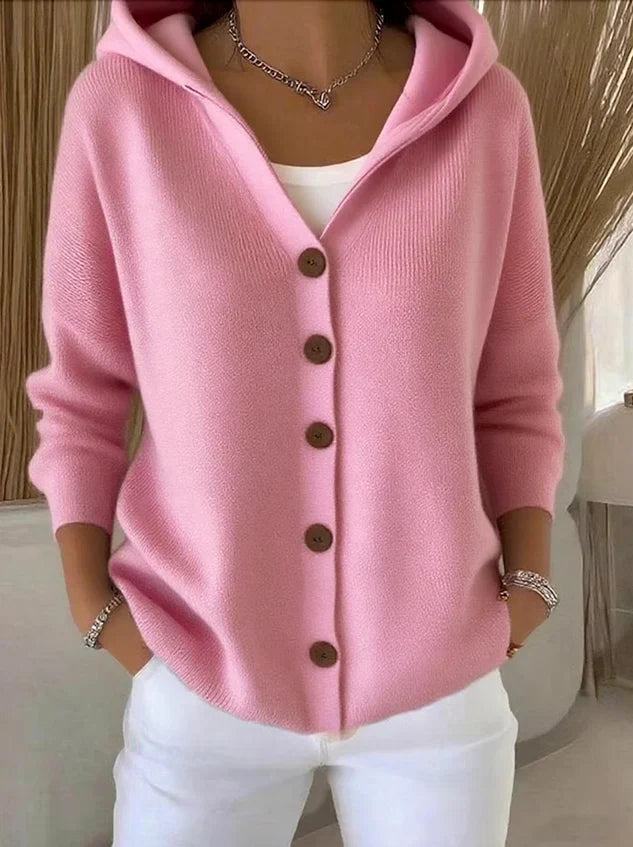 Drune | Cozy women's cotton cardigan with long sleeves