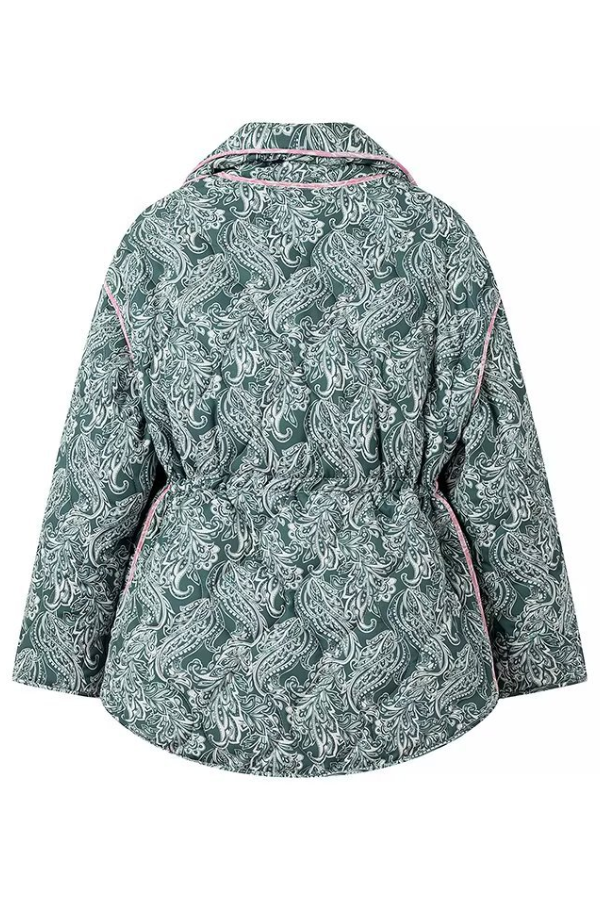 Drune | und lässige lockere Baumwolle bedruckte Langarmjacke