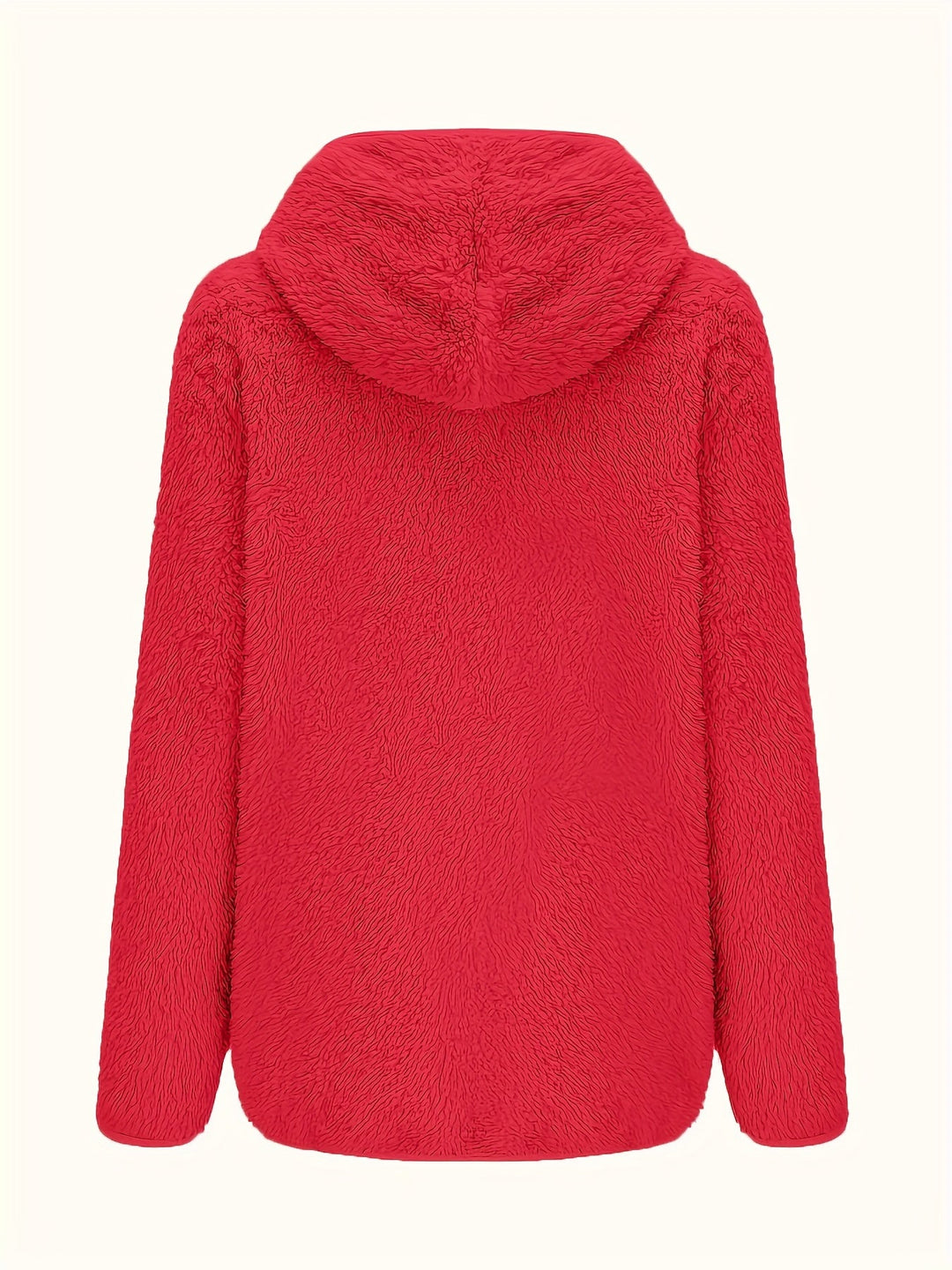 Drune | Leichtgewicht Teddyjacke mit Kapuze Polyester Warm und Bequem