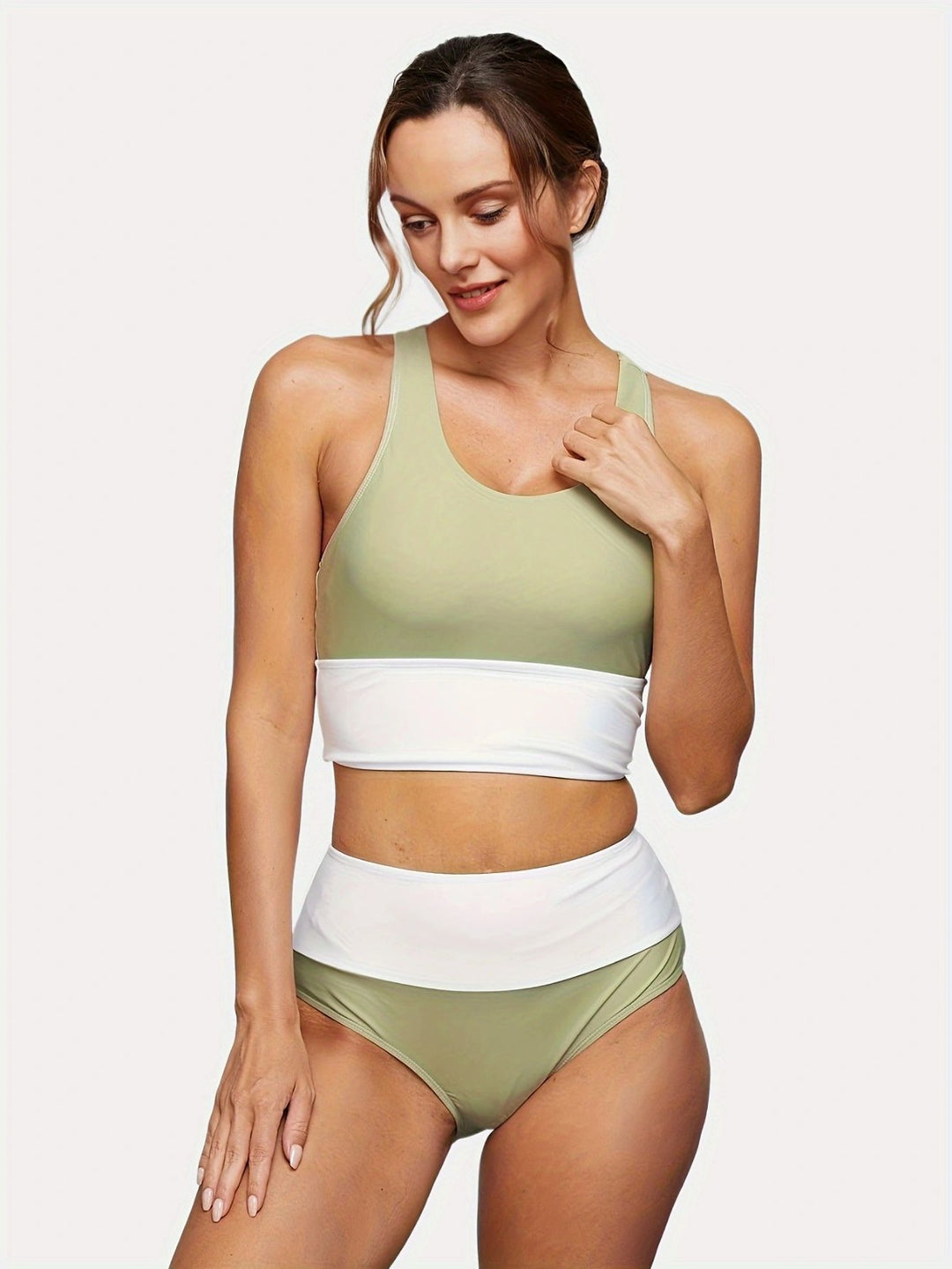Drune | Großer Bikini mit geteiltem Reißverschluss