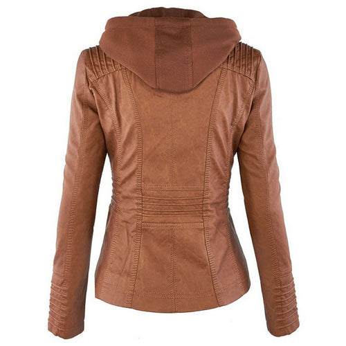 Drune Solide Lederjacke mit Revers