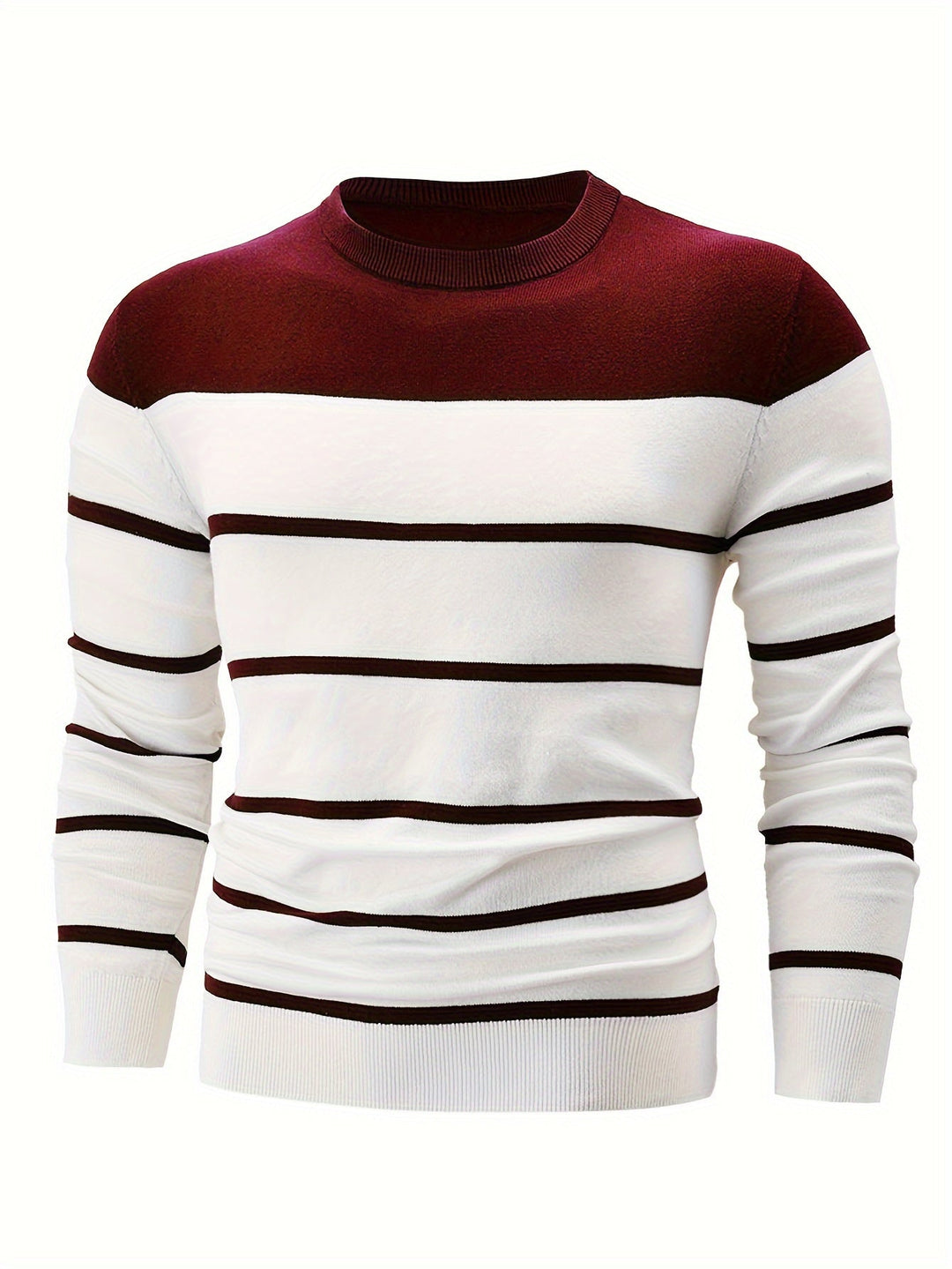 Drune | Gestreifter Pullover Baumwolle Klassisch und Komfortabel
