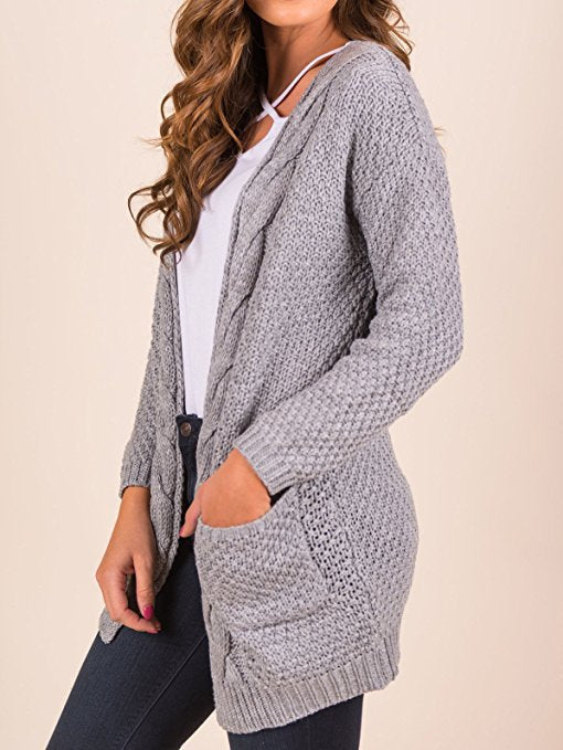 Damen Strickjacke mit strukturiertem Muster und praktischen Taschen Drune