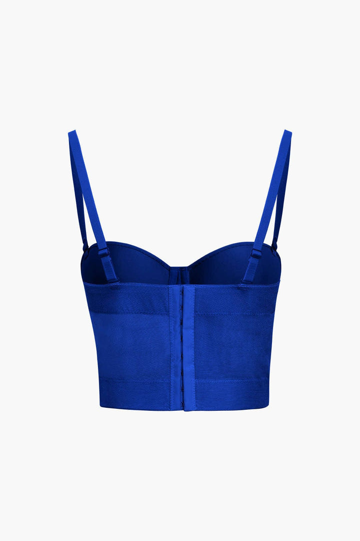 Drune | Figurbetontes Bustier Top Mit Bügel Cups Und Transparenter Mesh Struktur
