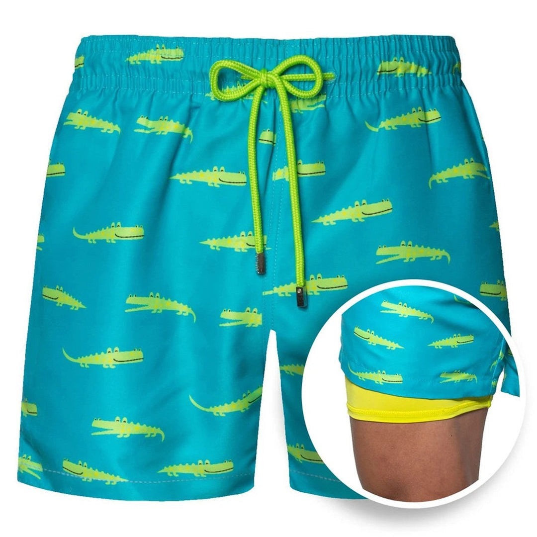 Drune | Doppellagige Strandshorts Für Herren