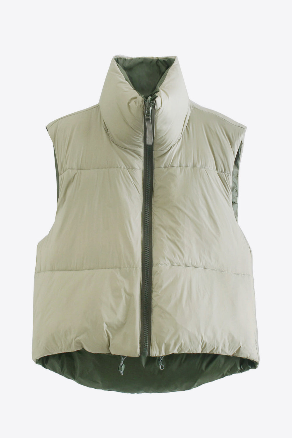 Drune | Zip-Up Drawstring Puffer Weste