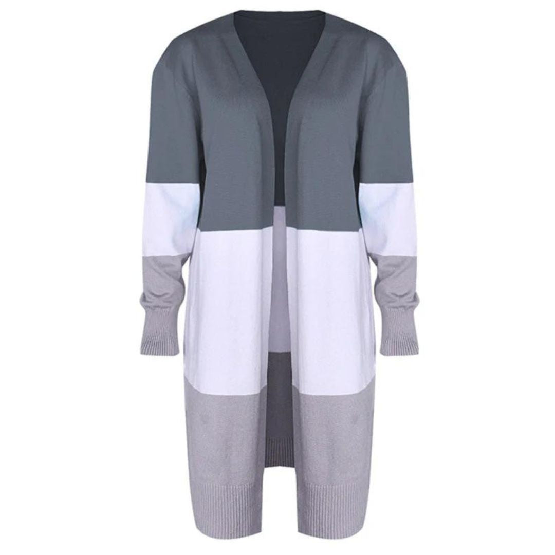 Drune | Strickjacke mit Farbblock und offener Front