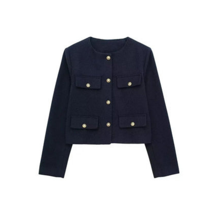 Drune | Vintage Blazer mit Langen Ärmeln für Frauen