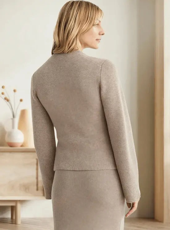 Drune | Klassische Damen Strickjacke mit Knopfleiste