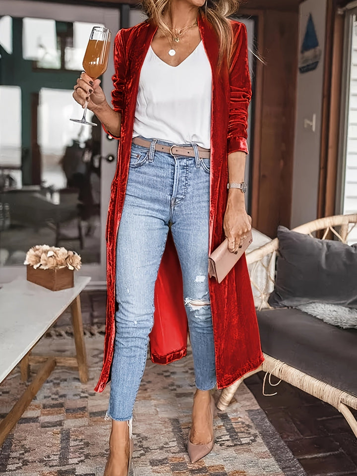 Drune | My Way Samt Strickjacke Mantel