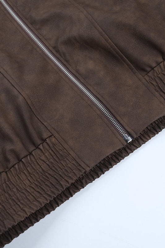 Drune | Druck Stehkragenjacke