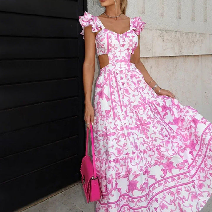 Drune-Schulter-Polster-Kleid