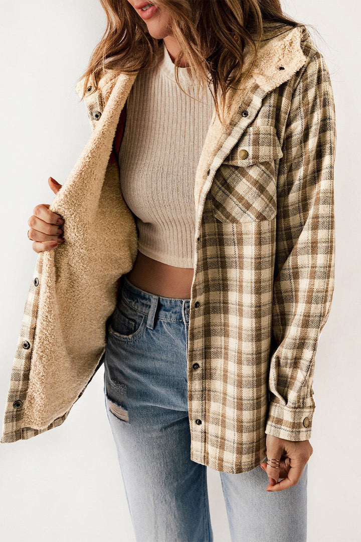 Drune | Gitterjacke mit Plüschfutter Warm und Stilvoll Ideal Für Den Alltag