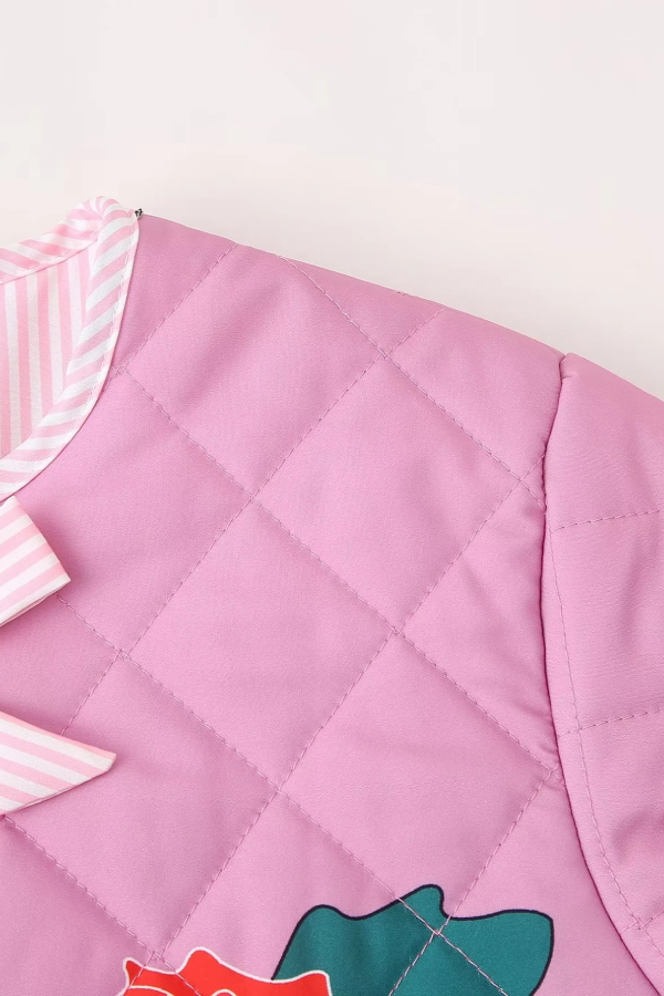 Drune | Print Schleife Steppjacke