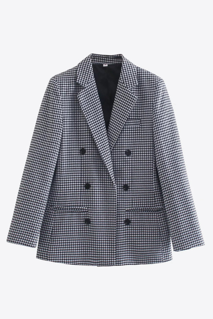 Drune | Kariertes Doppelbreasted Blazer