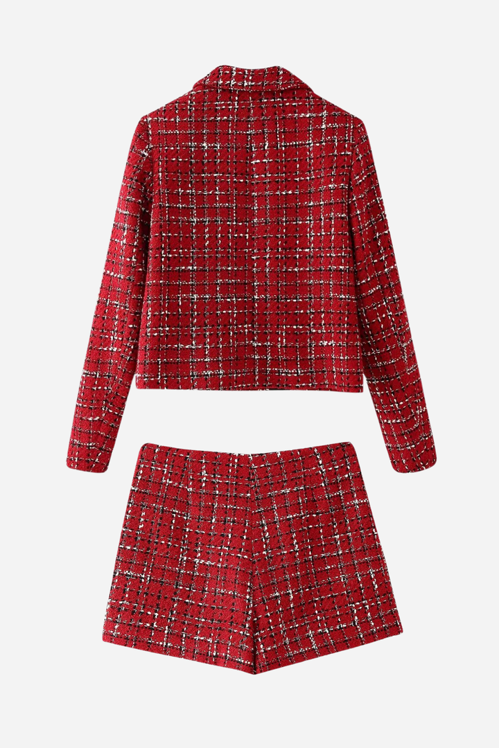 Drune | Textured Jacke Tweed Set
