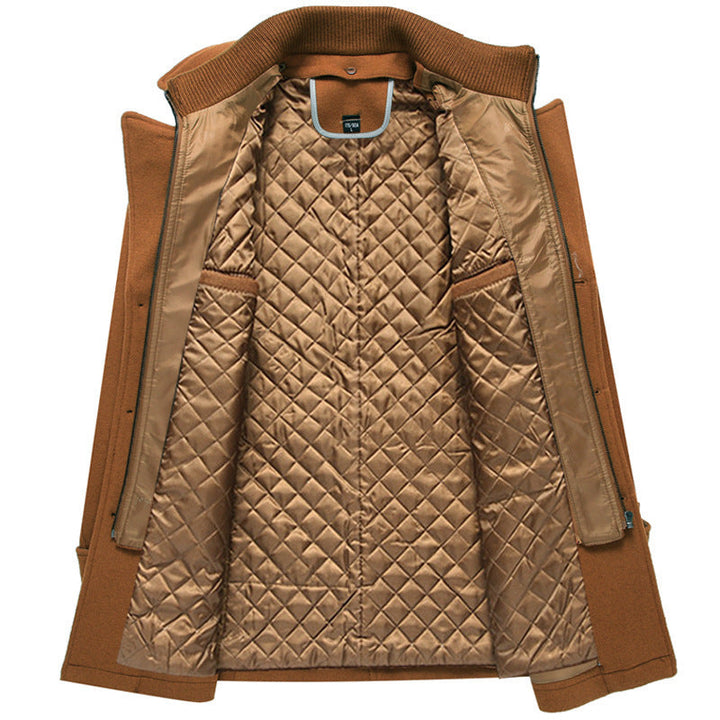 Drune | Warmer knielanger Trenchcoat für Männer