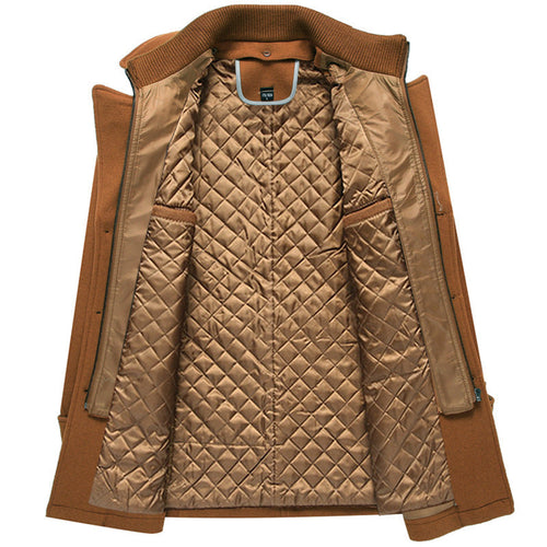 Drune | Warmer knielanger Trenchcoat für Männer