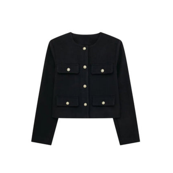 Drune | Vintage Blazer mit Langen Ärmeln für Frauen