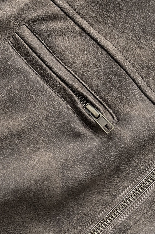 Drune | Braune Wildlederjacke
