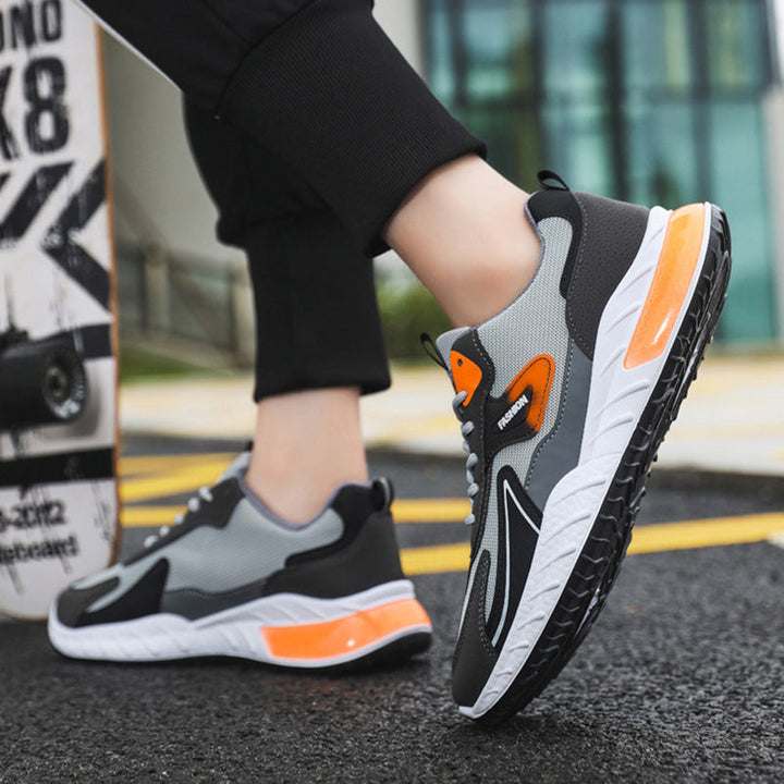 Drune | Atmungsaktive Herren Sneaker Mit Farbakzent