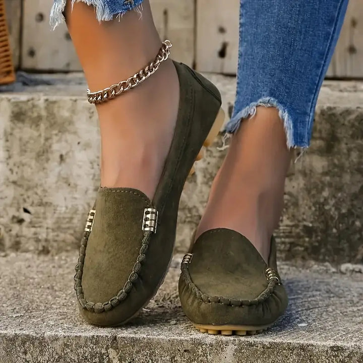 Drune | Leichte Wildlederschuhe mit Flacher Rutschfester Sohle