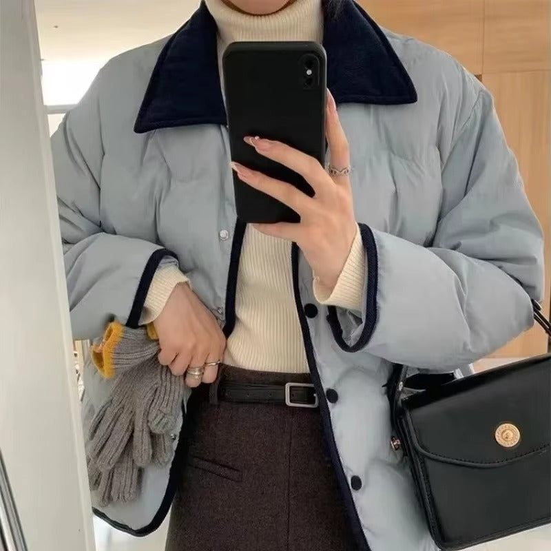 Drune | Steppjacke mit Kragen und Knopfleiste