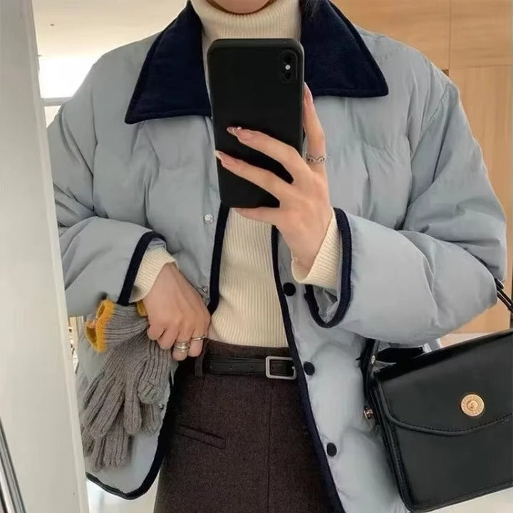Drune | Steppjacke mit Kragen und Knopfleiste