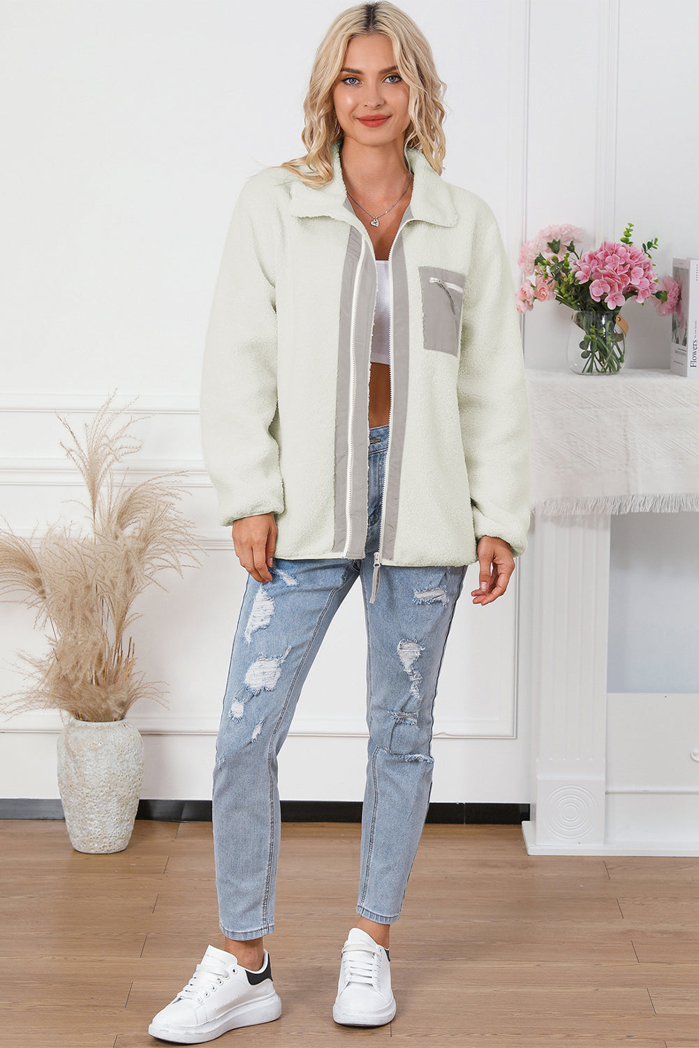 Drune | Weiche Fleecejacke mit Reißverschluss Praktisch und Warm Perfekt Für Den Alltag