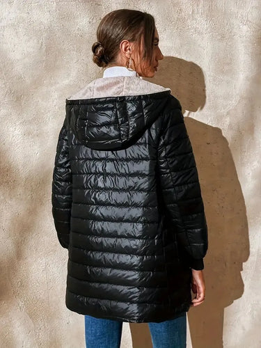 Drune | Gepolsterte Jacke mit Fleece-Futter und Kapuze