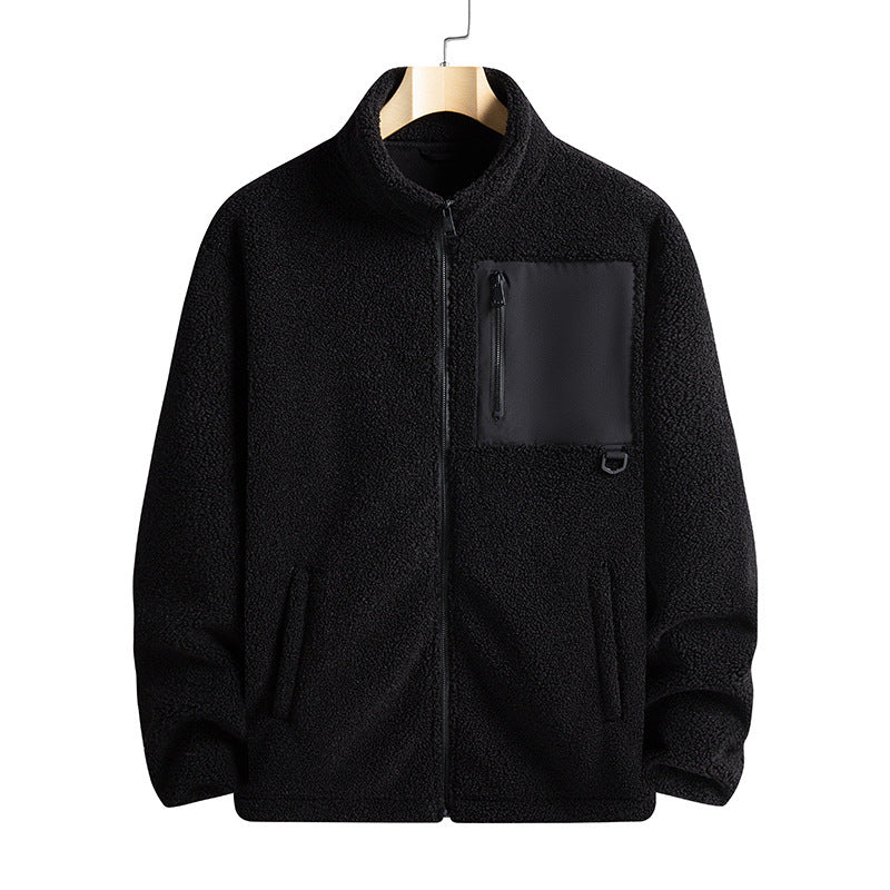 Drune | Männer Fleecejacke mit Kragen