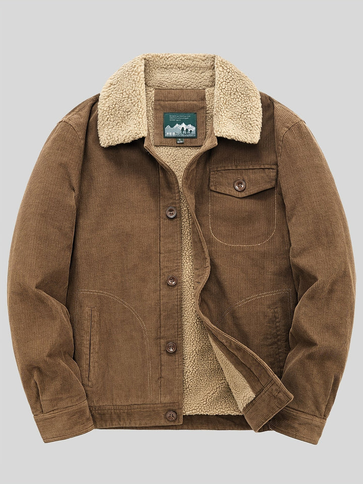 Drune | Fleece-Knopf Outdoorjacke Leicht Mit Brusttasche Für Herren - Perfekt für Outdoor-Aktivitäten