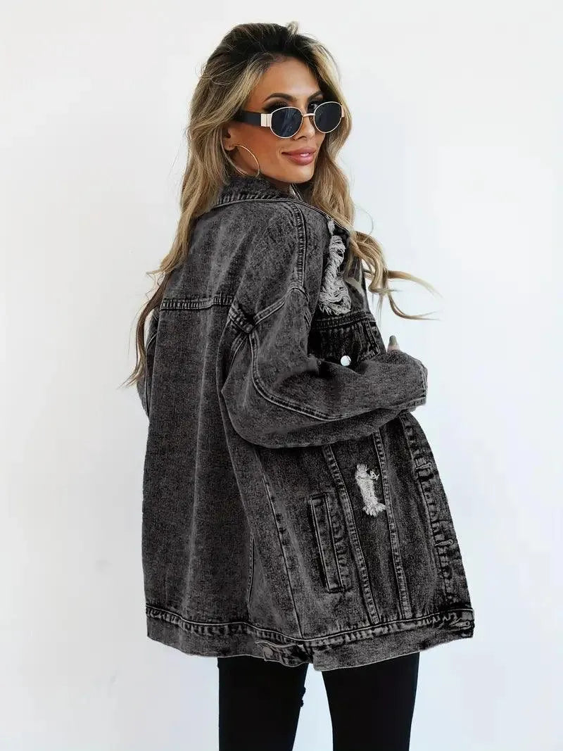 Drune | Oversized Jeansjacke für Damen