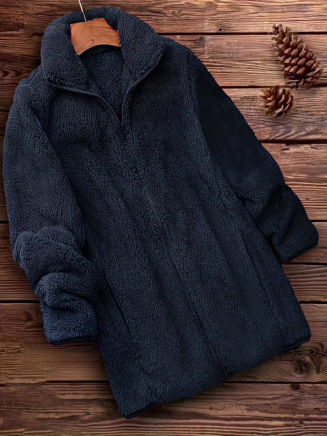 Drune | Plüschjacke Polyester Weich und Warm