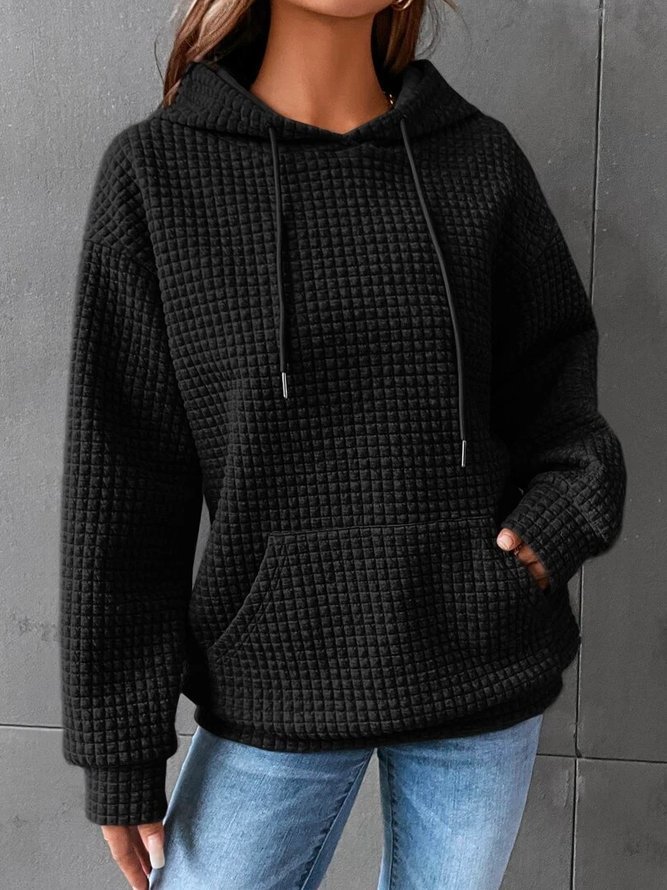 Drune | Casual Hoodie Einfarbig für Damen