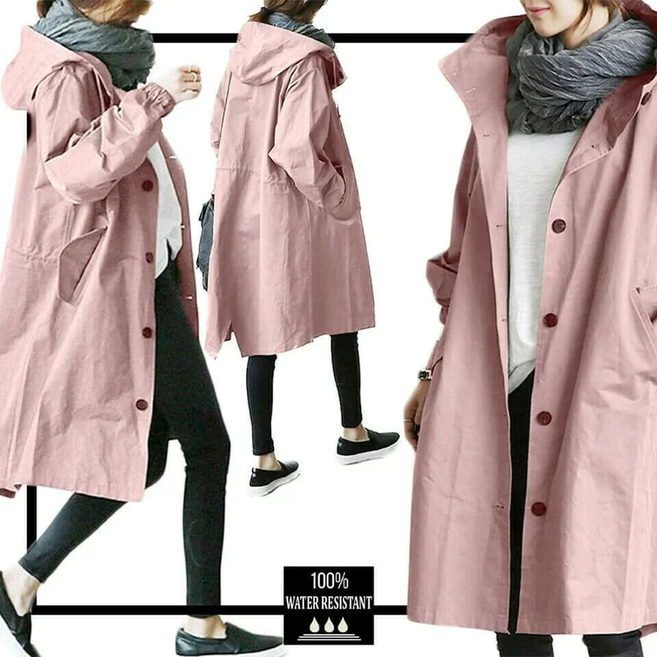 Drune | Übergroße Kapuzen Windbreaker Regenjacke