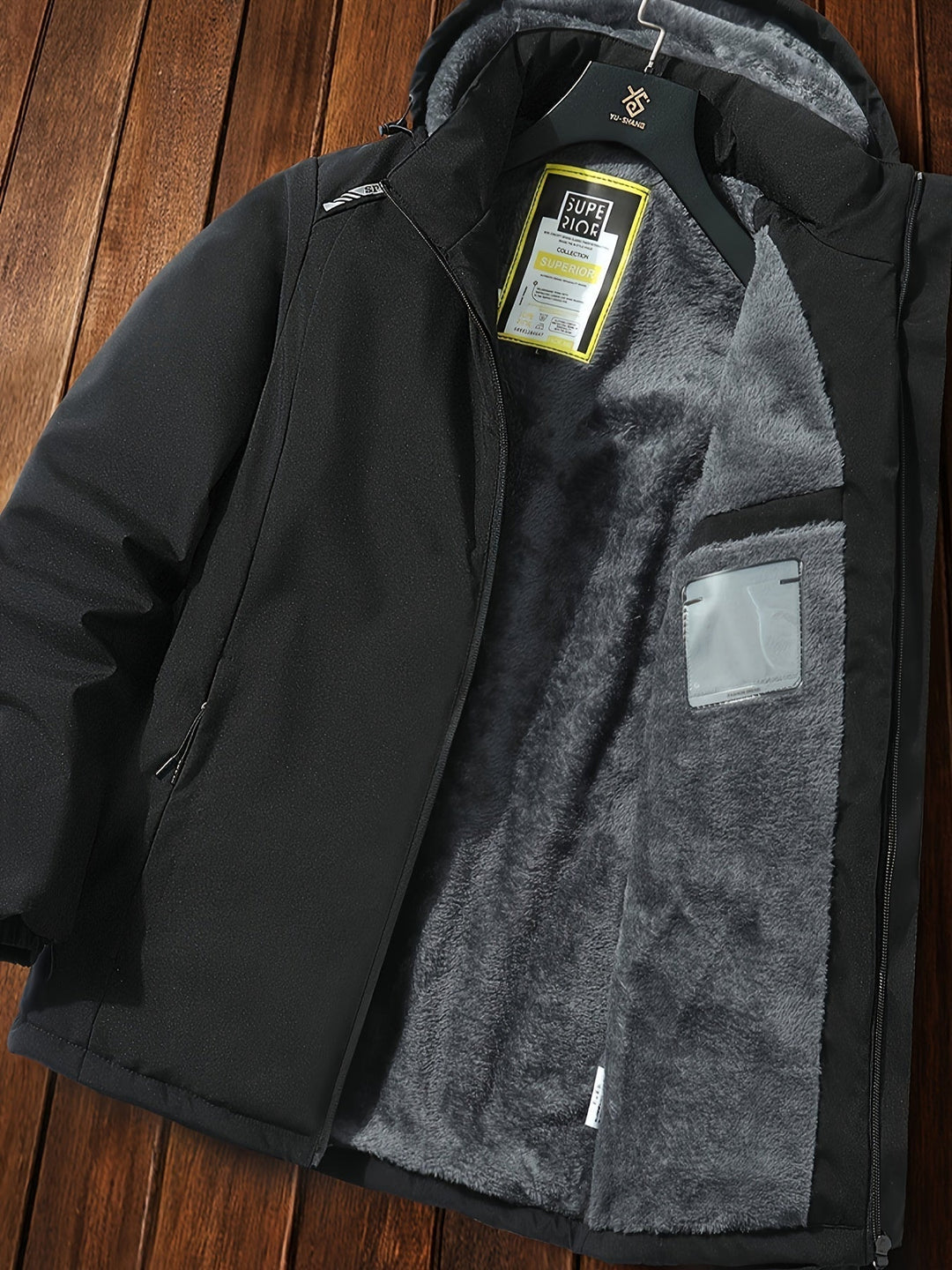 Drune | Casual Kapuzen Lange Winter Jacke Für Herren - Ideal für Winter