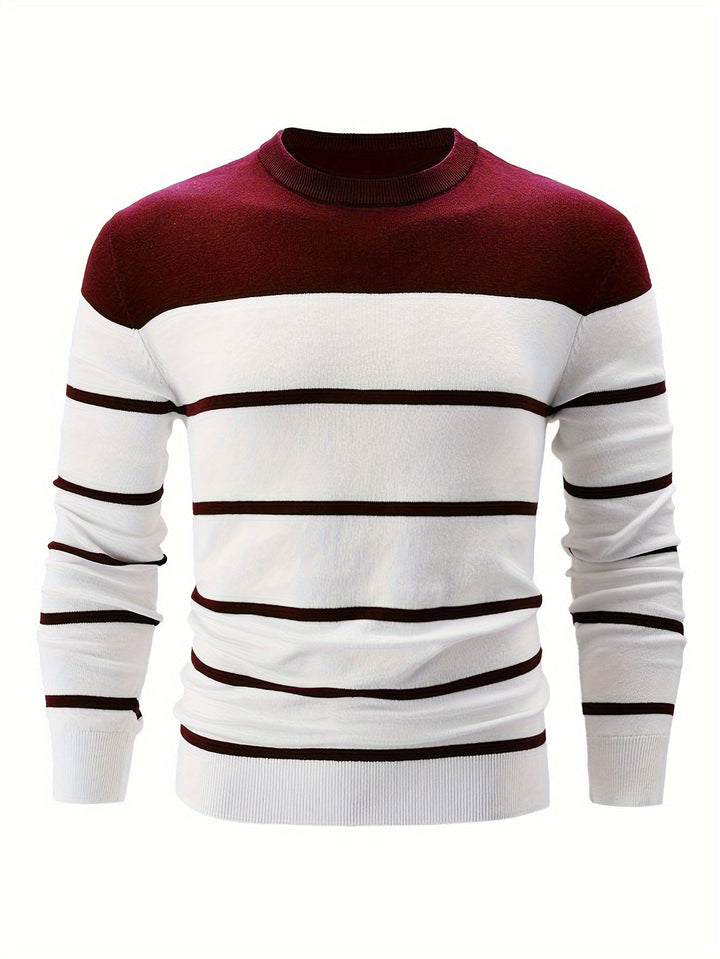 Drune | Gestreifter Pullover Baumwolle Klassisch und Komfortabel