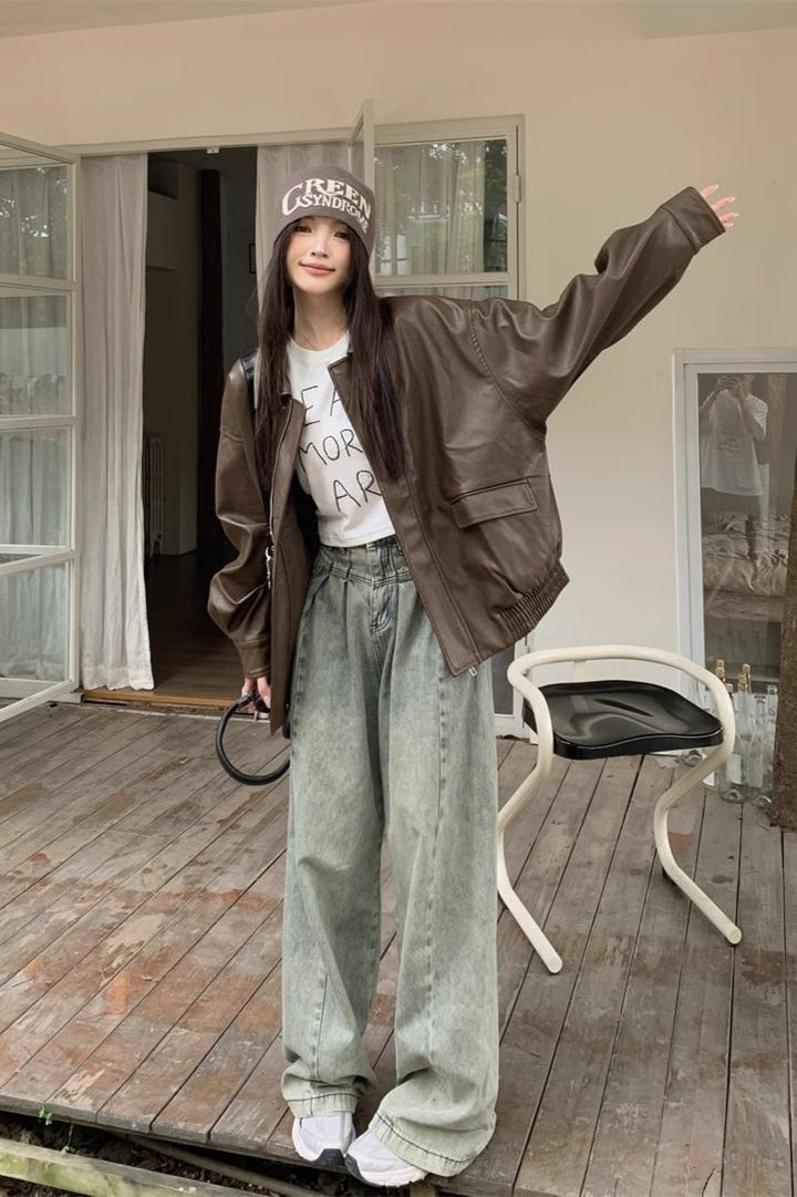 Drune | Länge Oversized Motorradjacke