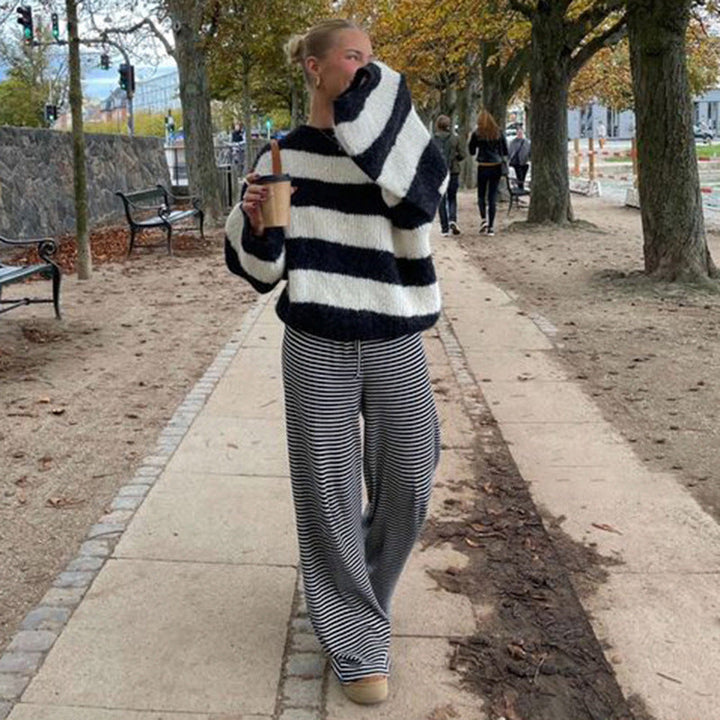 Drune | Coole Gestreifte Hose Für Einen Frischen Look