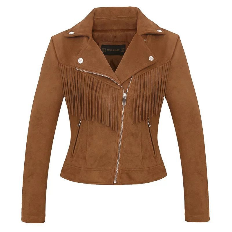 Drune | Wildlederjacke - Im Western-Stil - Kunstwildleder - Statement-Oberbekleidung