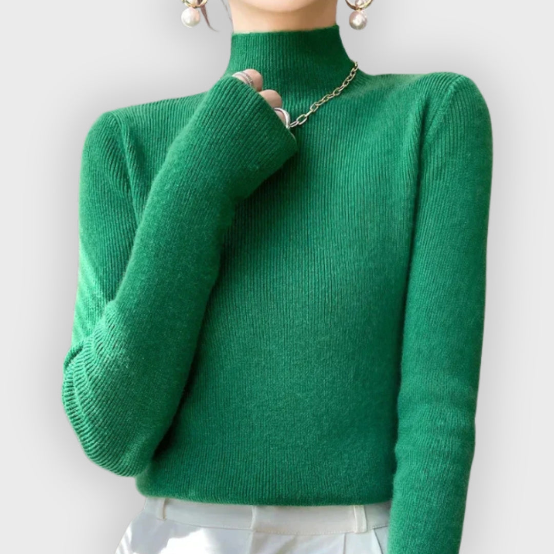 Drune | Strickpullover mit Halbem Rollkragen und Langen Ärmeln